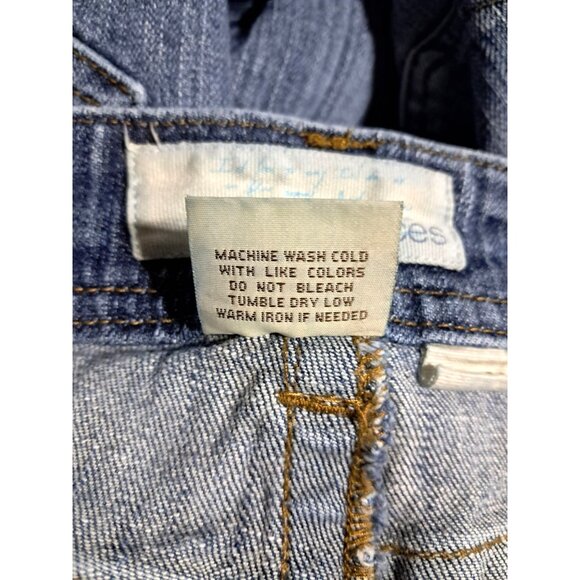 Y2K Maurices Morgan Distressed Bootcut Jeans Womens Size 11/12 Regular Blue Deni - Picture 11 of 11